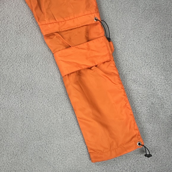 Zella Fermani‎ 2.0 Cargo Pants Men Large Orange Mesh Lined Embroidered Logo - Picture 15 of 16